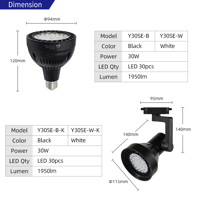 Led Grow Light - Y30SE لمبة إضاءة LED لحوض السمك