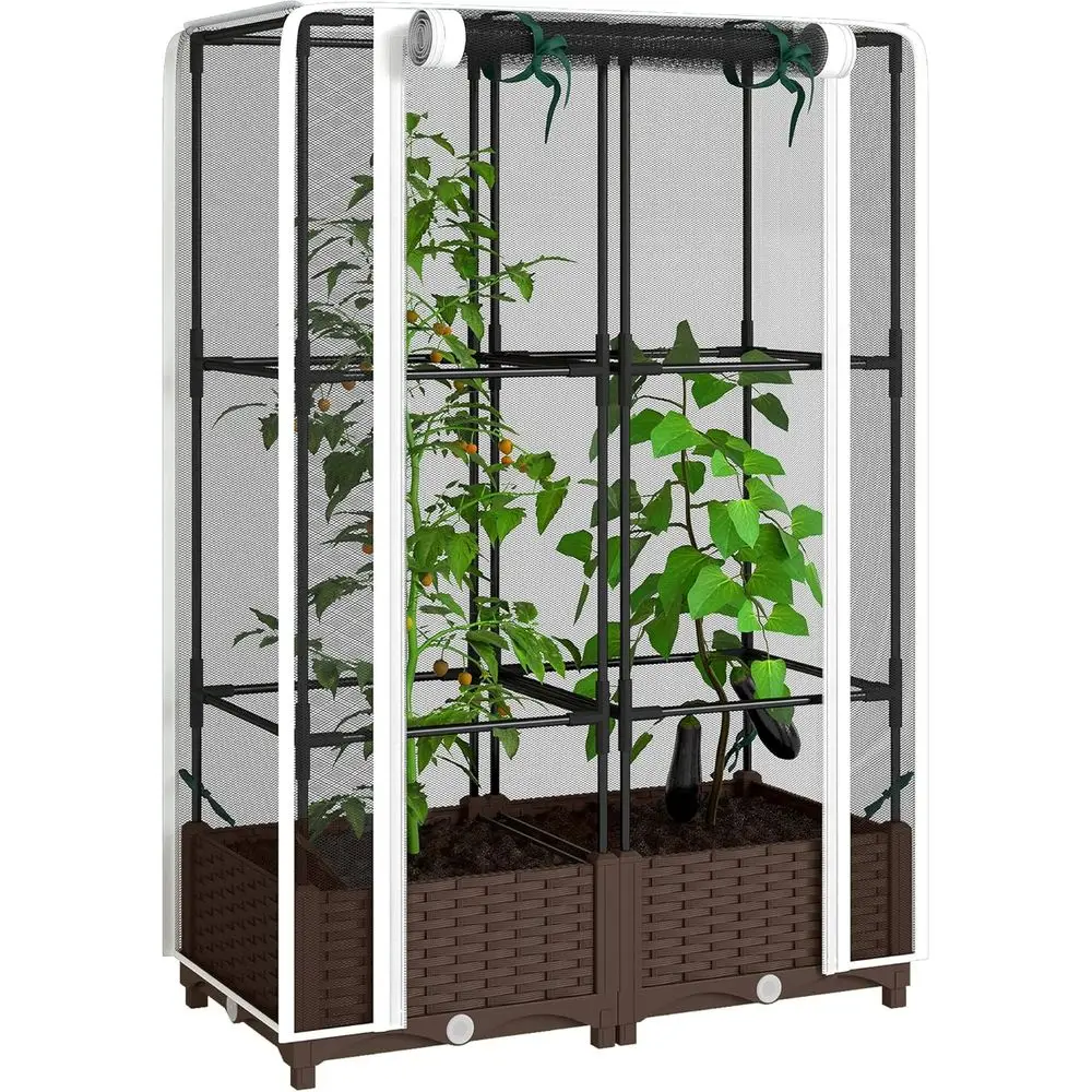 Self-Watering Planter - حوض زراعة مرتفع مع دعامات، دعامة