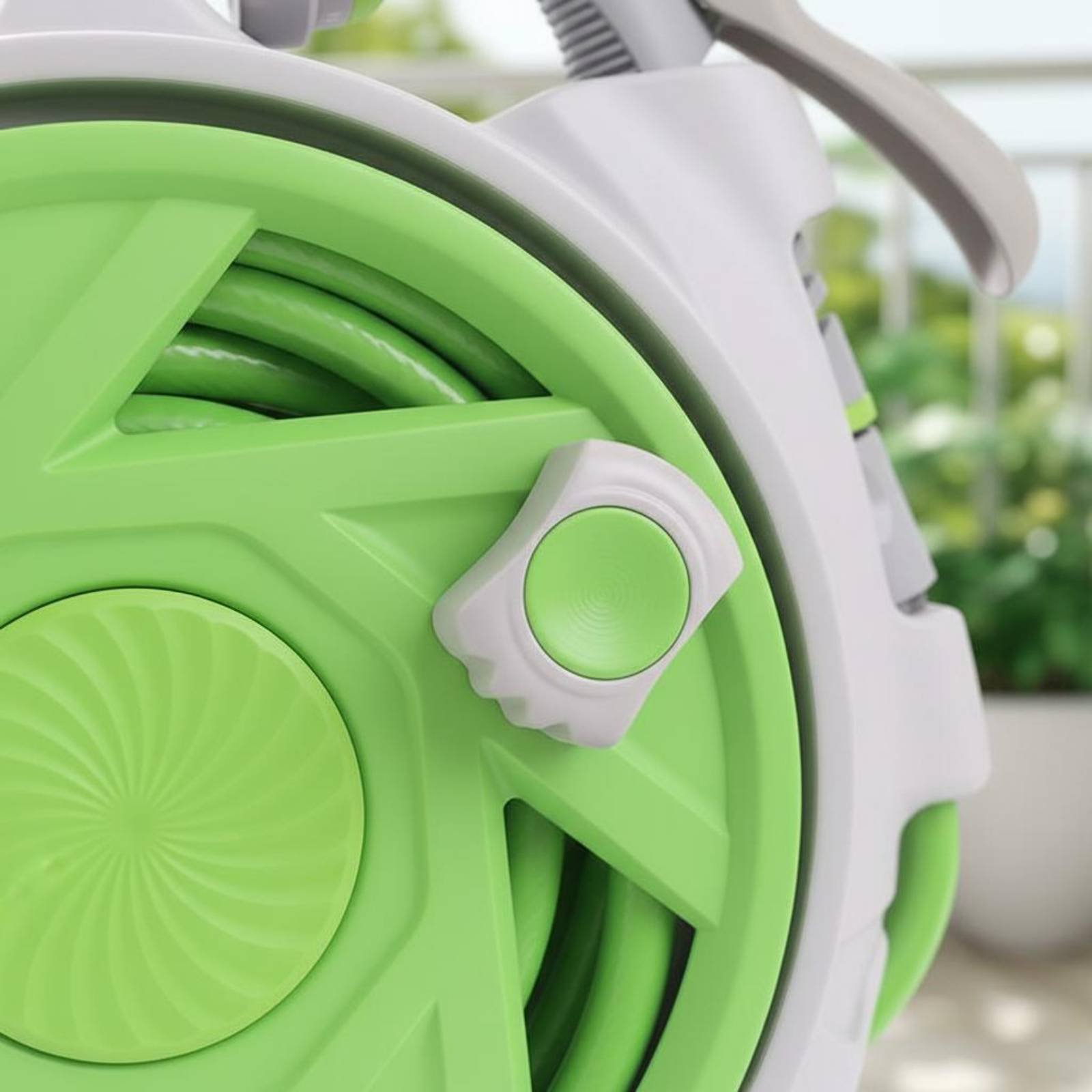 Gardening Tools Set - بكرة خرطوم مياه محمولة باليد، لا