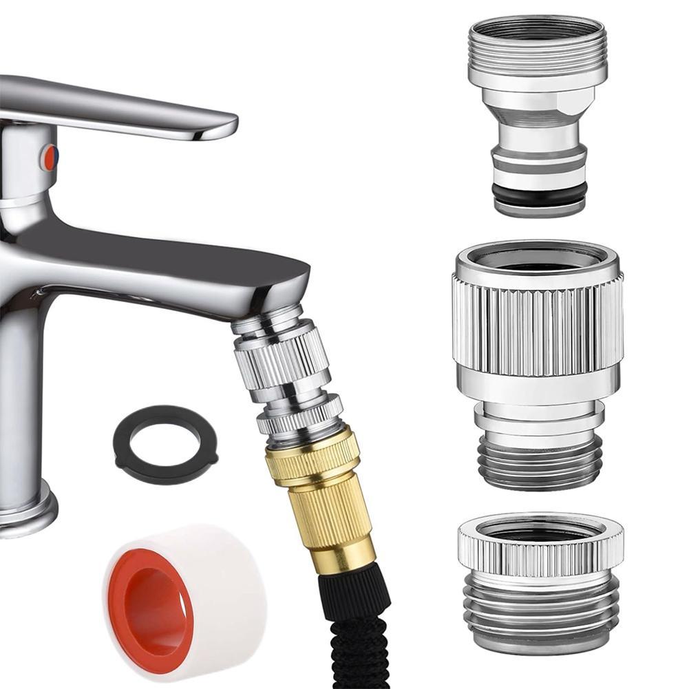Gardening Tools Combo - مجموعة محول الصنبور لخرطوم الحديقة واتصال