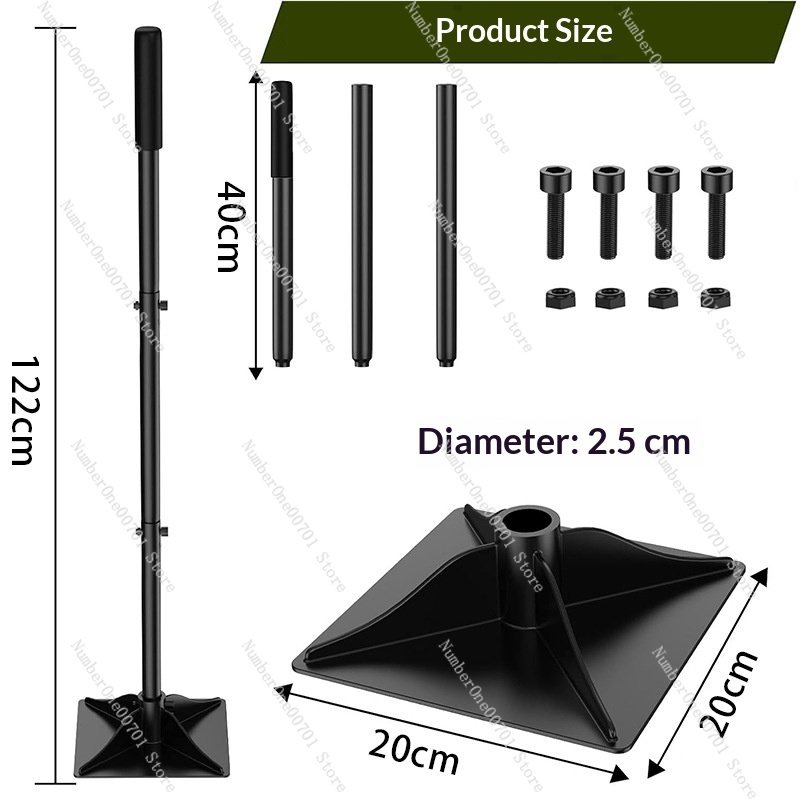Gardening Tools And Uses - أداة دك التربة الفولاذية القابلة للفصل
