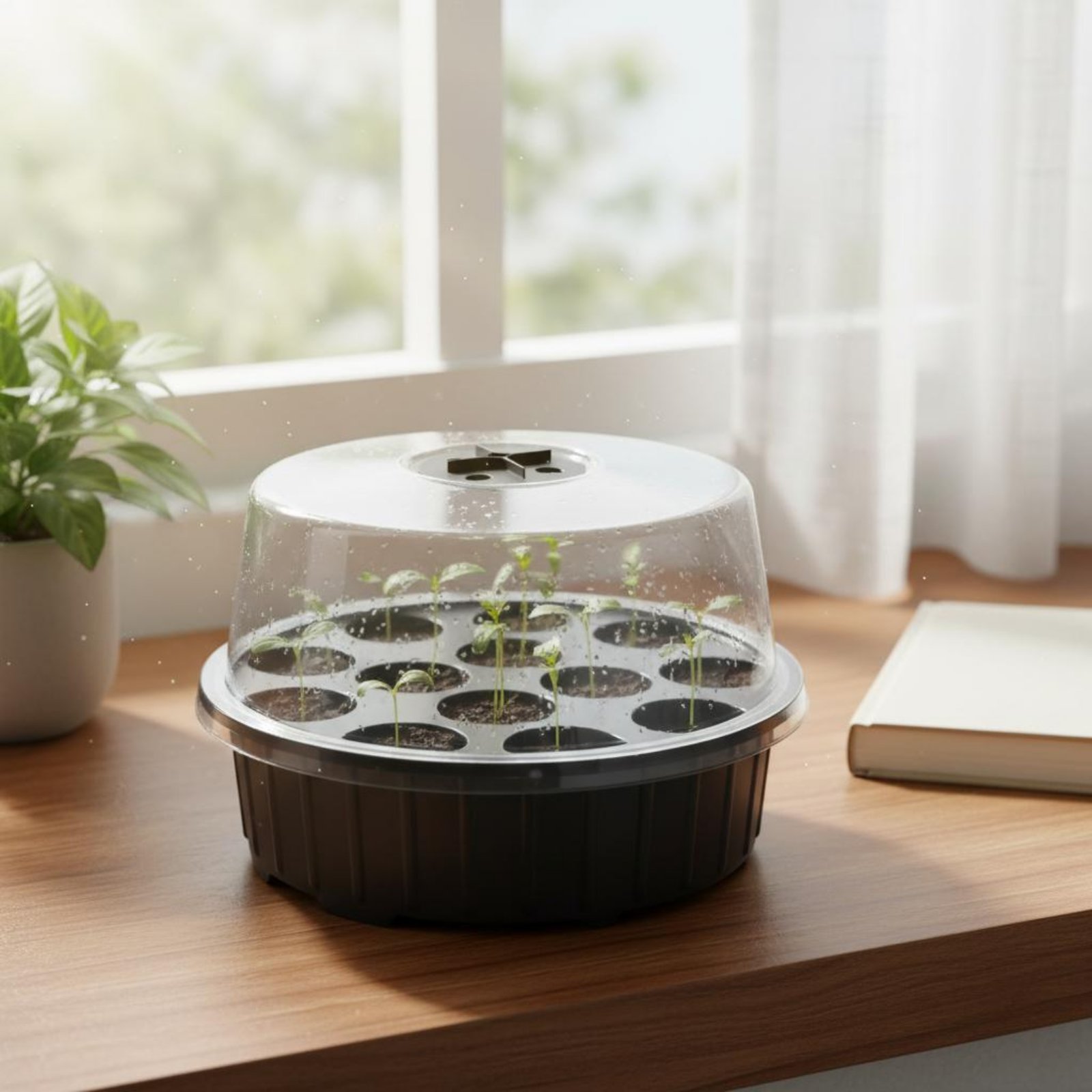 3 قطع صينية بذور بـ 13 فتحة، ص - مراجعة Propagation Tray Dome وسعره