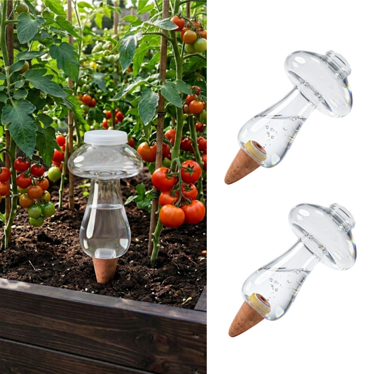 كرات ري ذاتي سعة 300 مل للنبات - مراجعة Self-Watering Planter وسعره