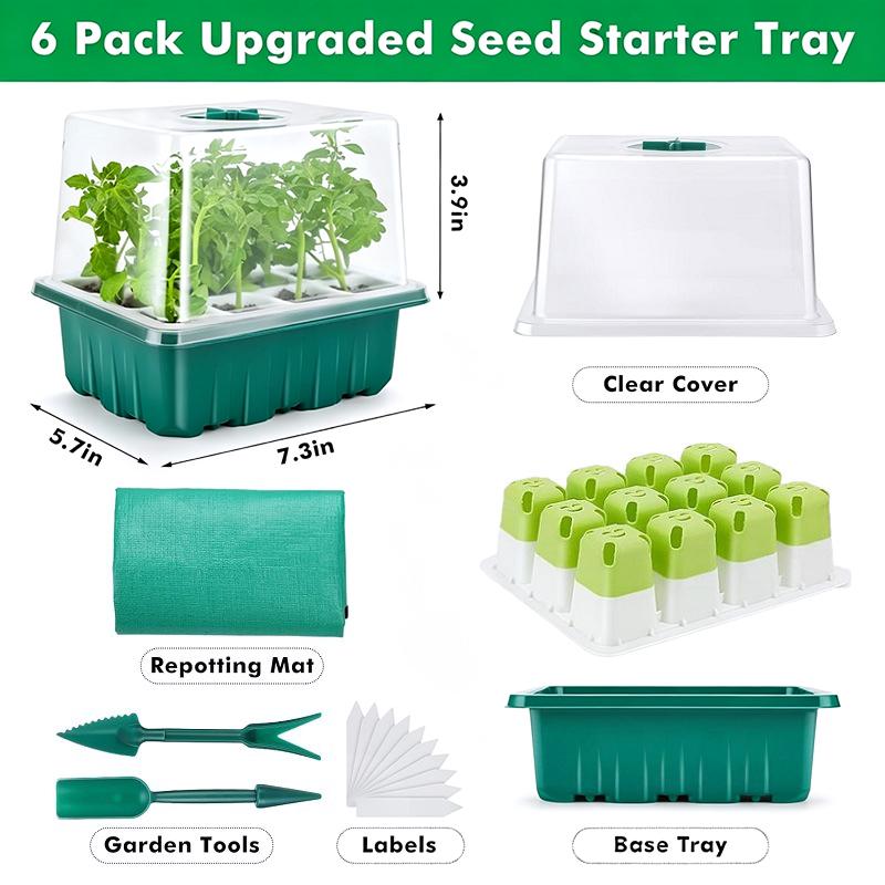 طقم واحد من صينية بادئ البذور  - مراجعة Propagation Tray Dome وسعره