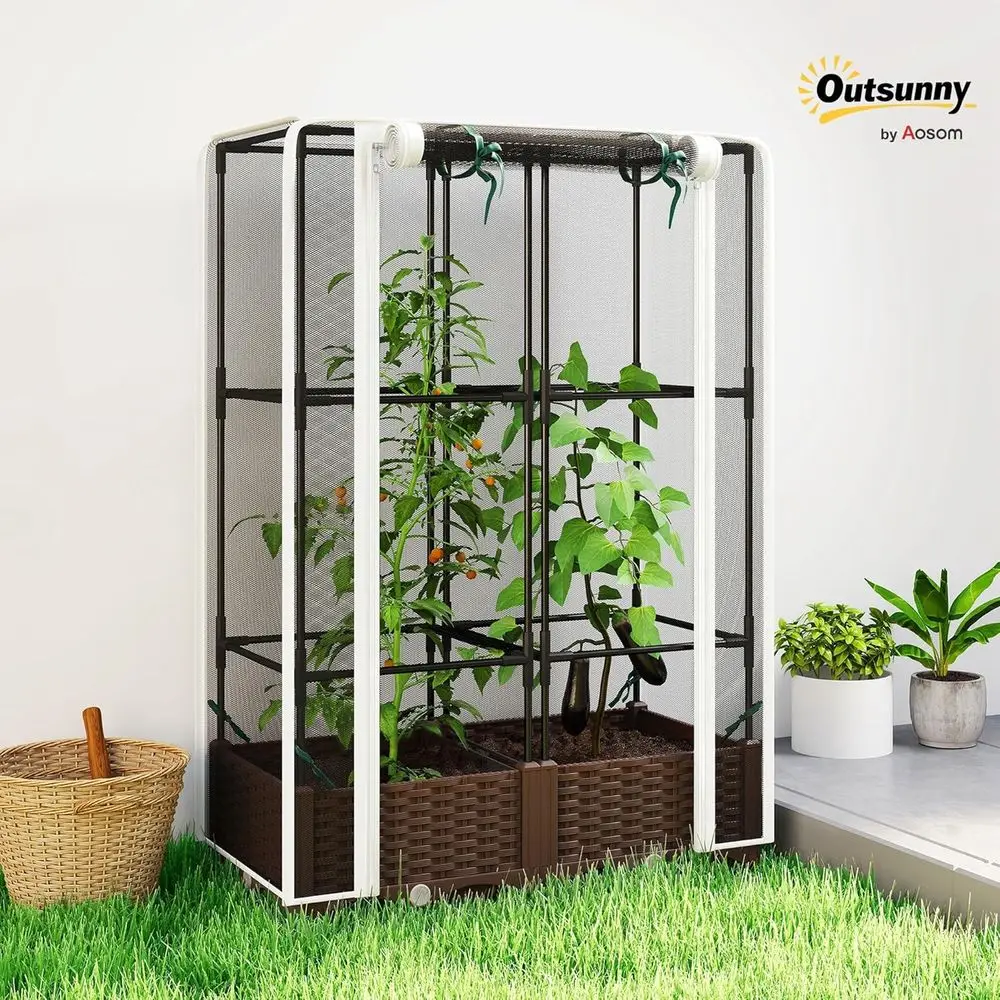 حوض زراعة مرتفع مع دعامات، دعا - مراجعة Self-Watering Planter وسعره