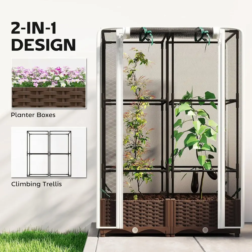 حوض زراعة مرتفع مع دعامات، دعا - مراجعة Self-Watering Planter وسعره
