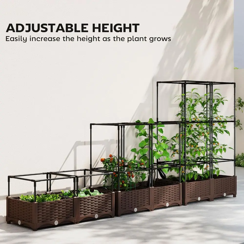 حوض زراعة مرتفع مع دعامات، دعا - مراجعة Self-Watering Planter وسعره