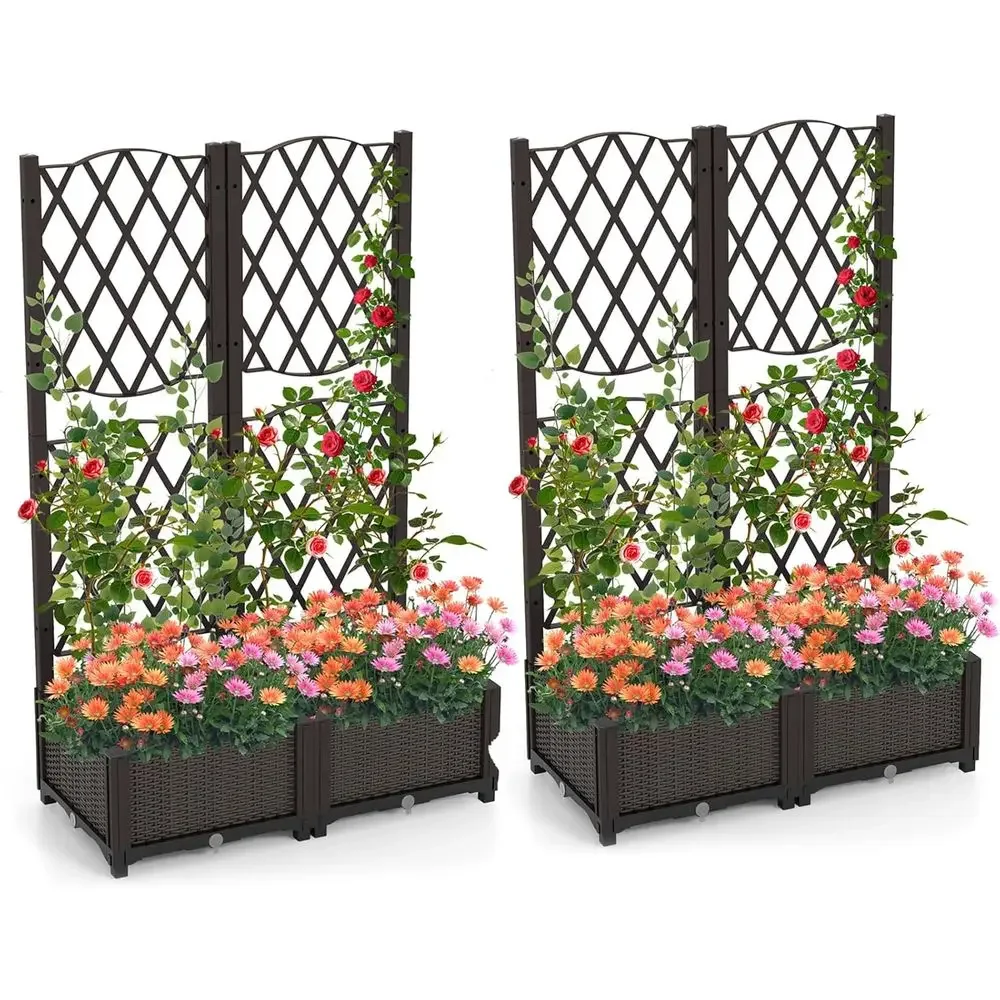 أحواض زراعة مرتفعة مع دعامات،  - مراجعة Self-Watering Planter وسعره