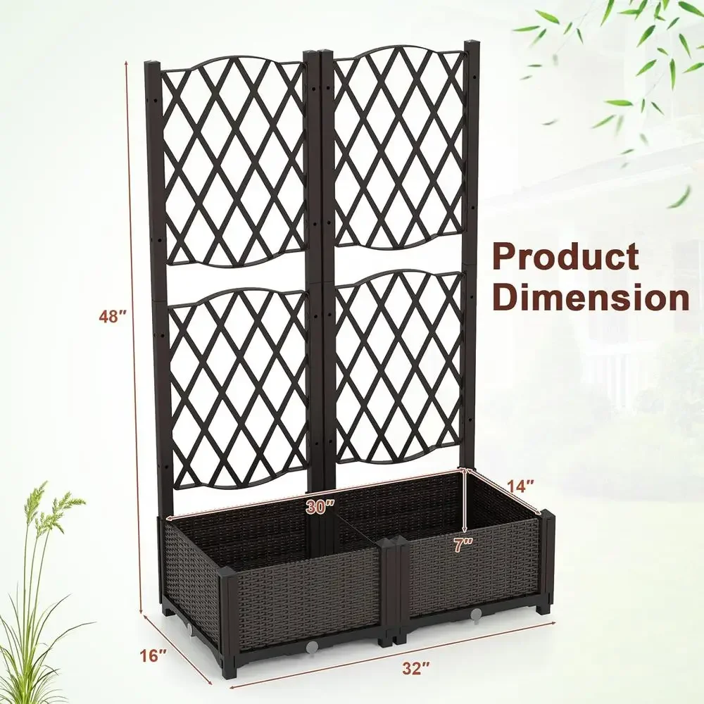 أحواض زراعة مرتفعة مع دعامات،  - مراجعة Self-Watering Planter وسعره