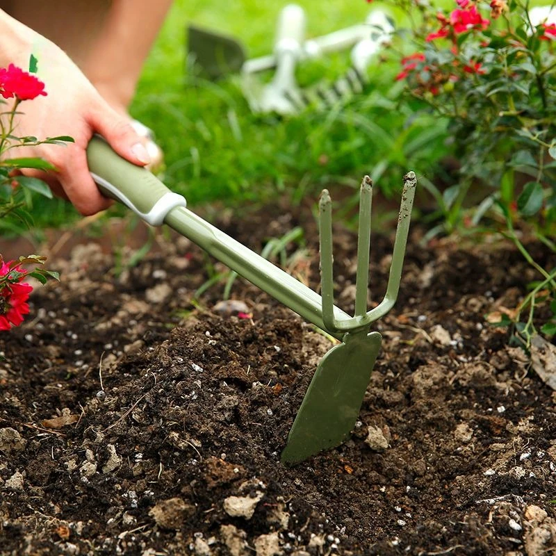 مجرفة صغيرة متينة مع مخالب لزر - مراجعة Spade Digging Fork وسعره