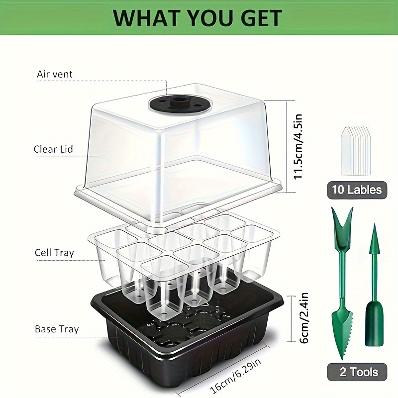 مجموعة من 1/2/3 صواني إنبات بذ - مراجعة Led Grow Light وسعره