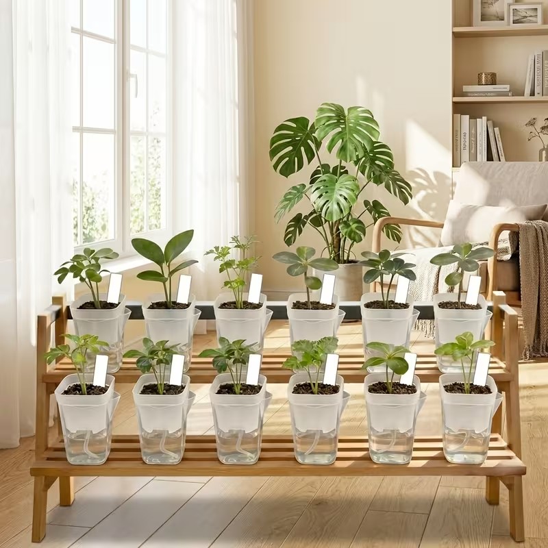 16/32 قطعة من الأصص ذاتية الري - مراجعة Self-Watering Planter وسعره