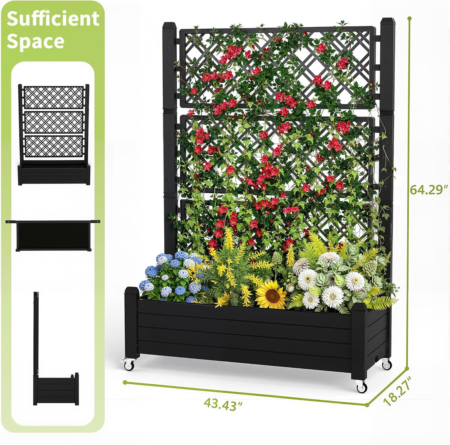 حوض زراعة مرتفع مع شبكة تهوية، - مراجعة Self-Watering Planter وسعره