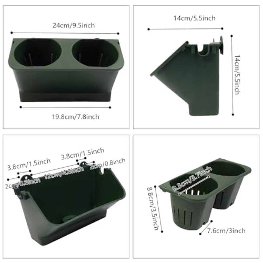 مزهرية جدارية عمودية للشرفة وا - مراجعة Self-Watering Planter وسعره