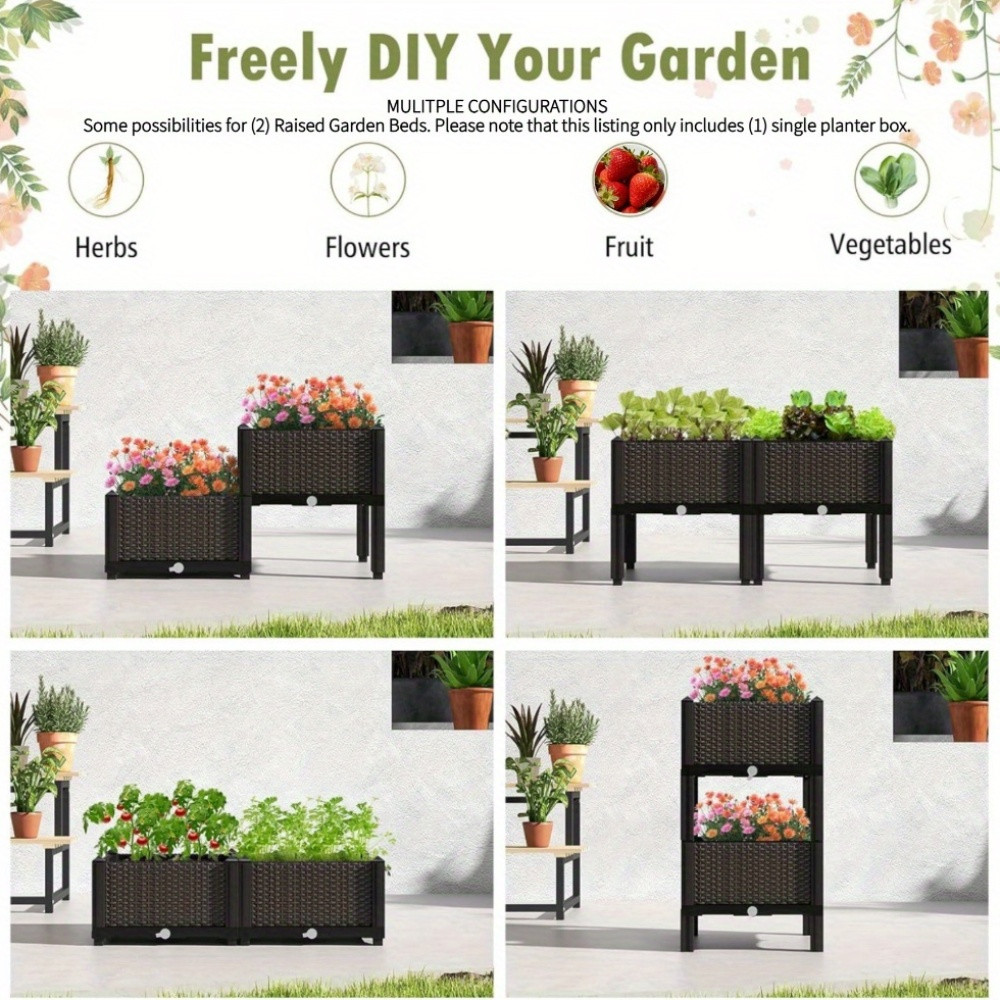 حوض زراعة مرتفع للحديقة، صندوق - مراجعة Self-Watering Planter وسعره