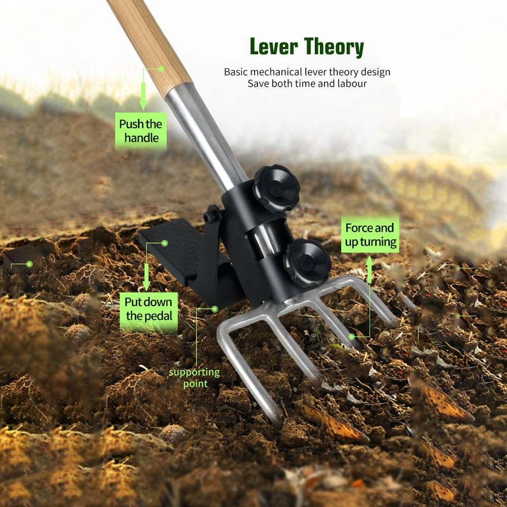 أداة مساعدة للحفر بتصميم مبدأ  - مراجعة Spade Digging Fork وسعره